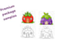 design cute vegetables coloring book for kids